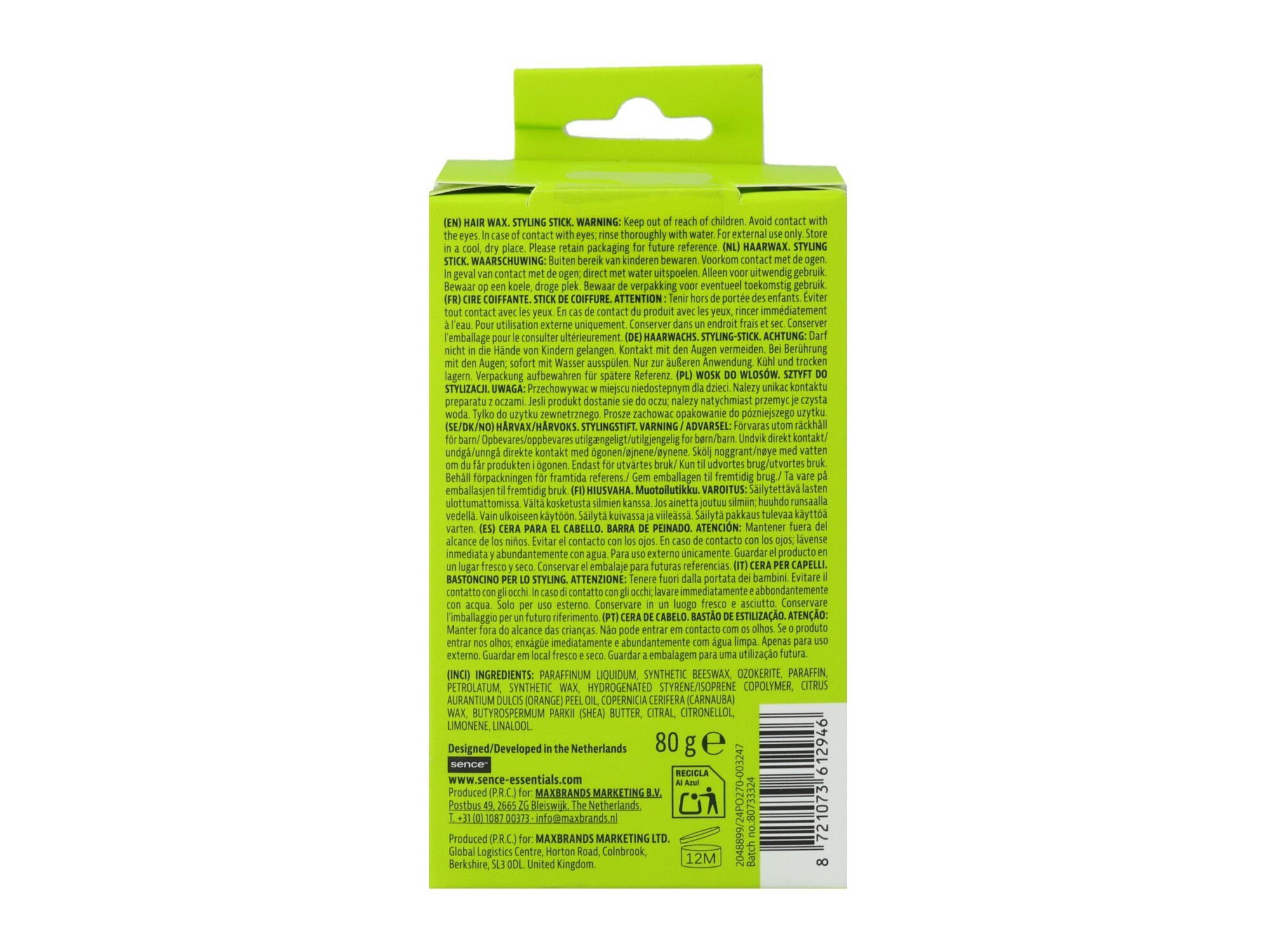 STICK DE CERA SENCE FESTIVE VALLEY image number 2