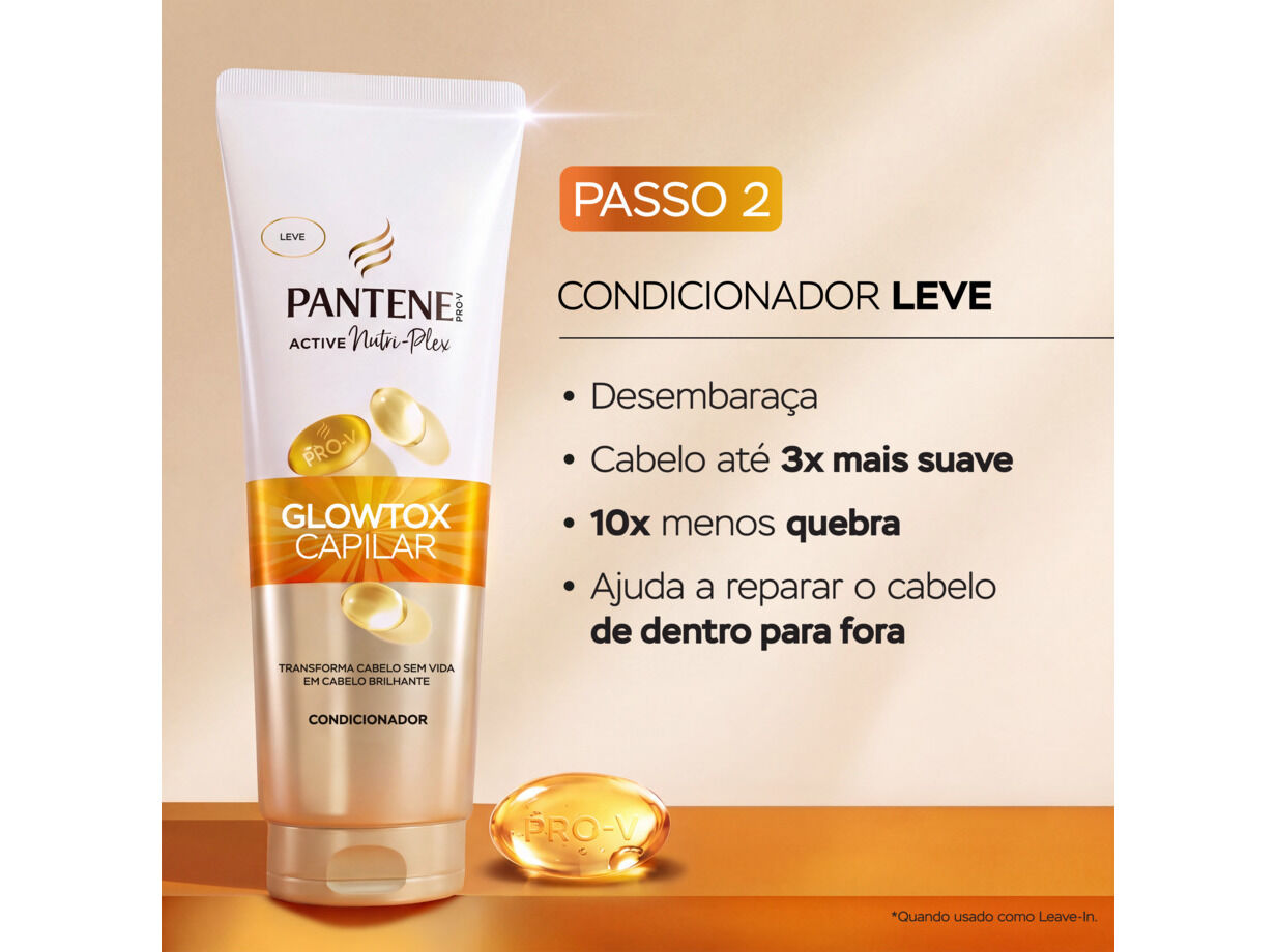 CONDICIONADOR PANTENE GLOWTOX 275 ML image number 4