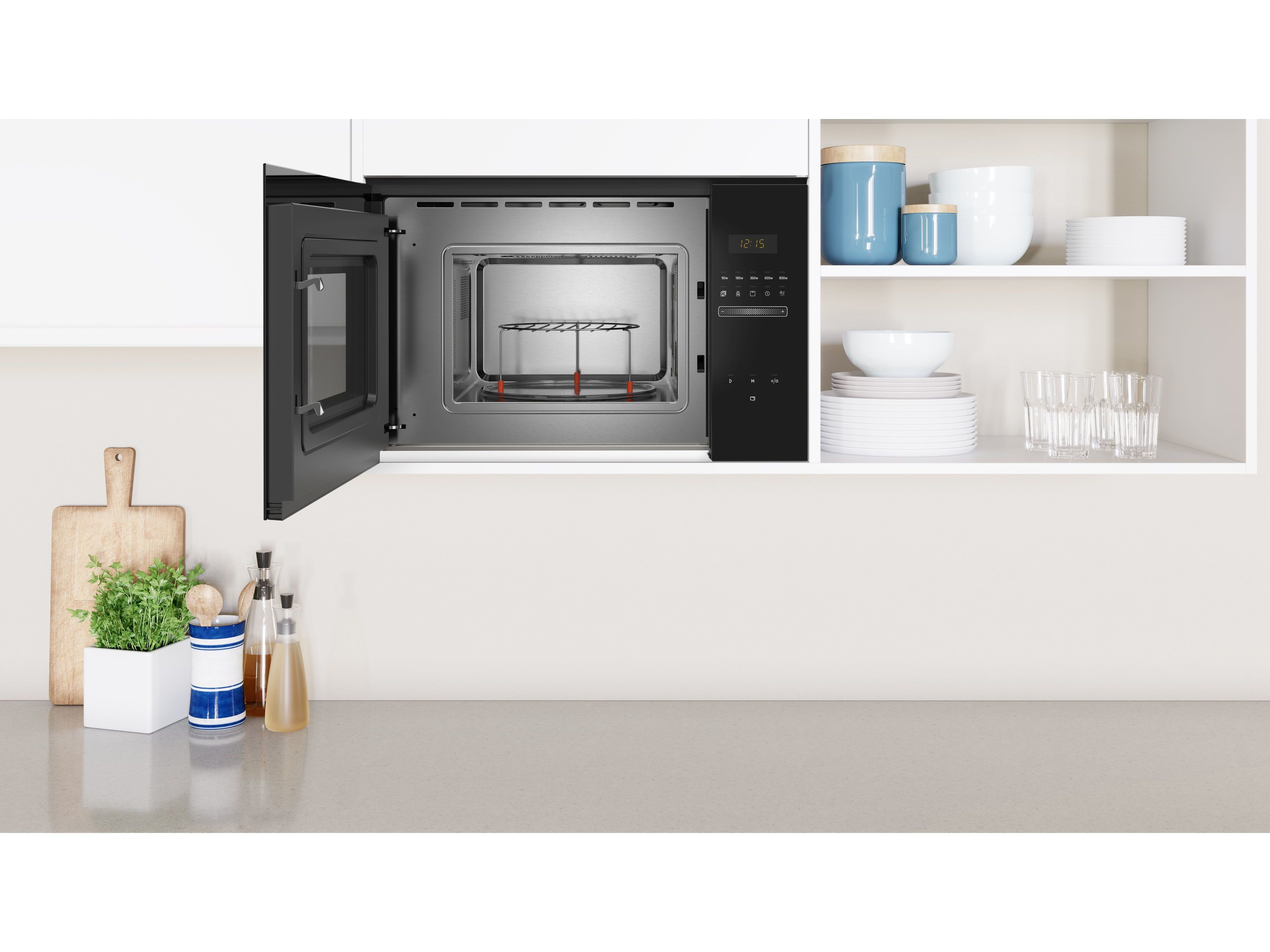 MICRO ONDAS DE ENCASTRE COM GRILL BALAY 3CG5172N2 PRETO 20L image number 2