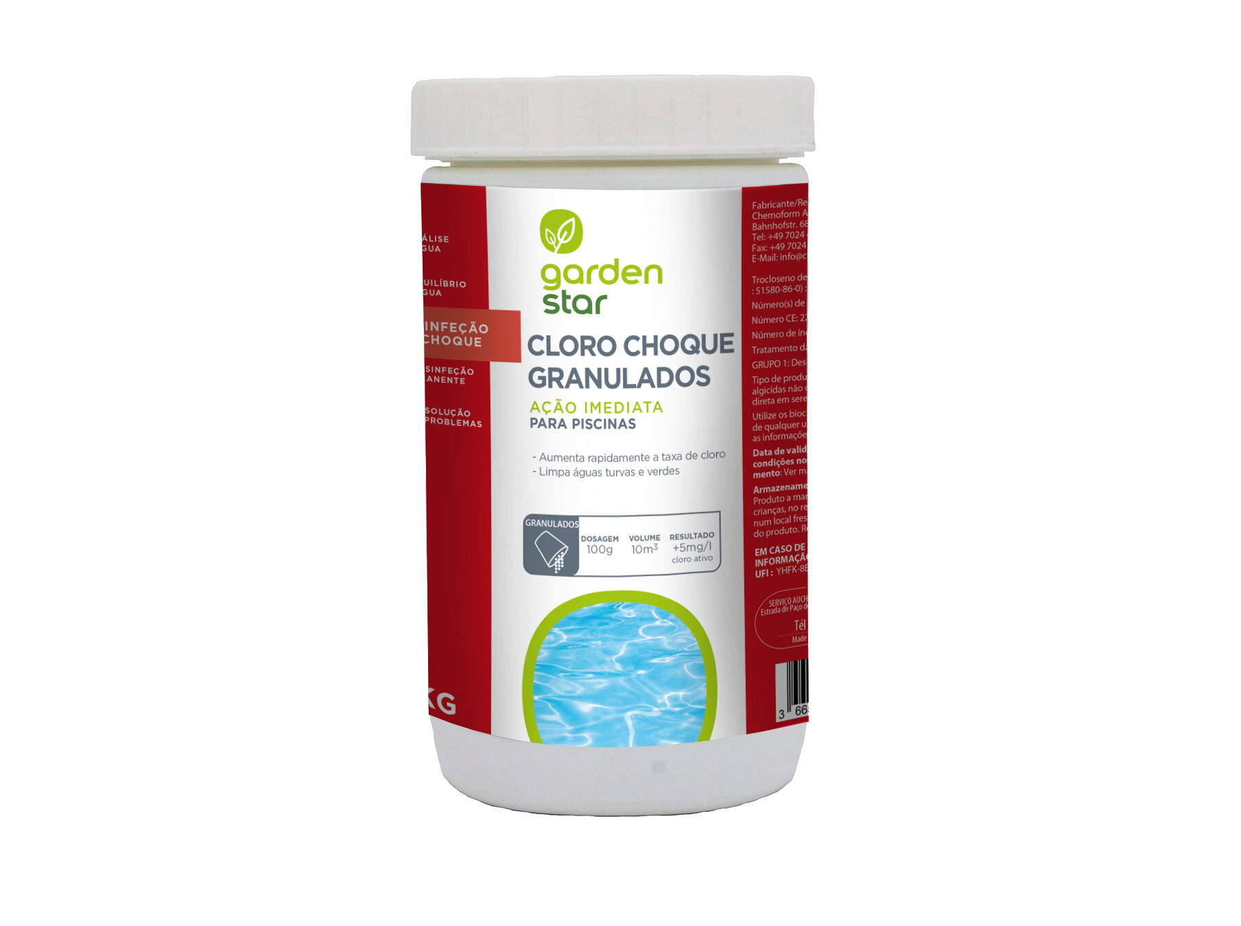 CLORO CHOQUE GARDENSTAR GRANULADOS 1KG
