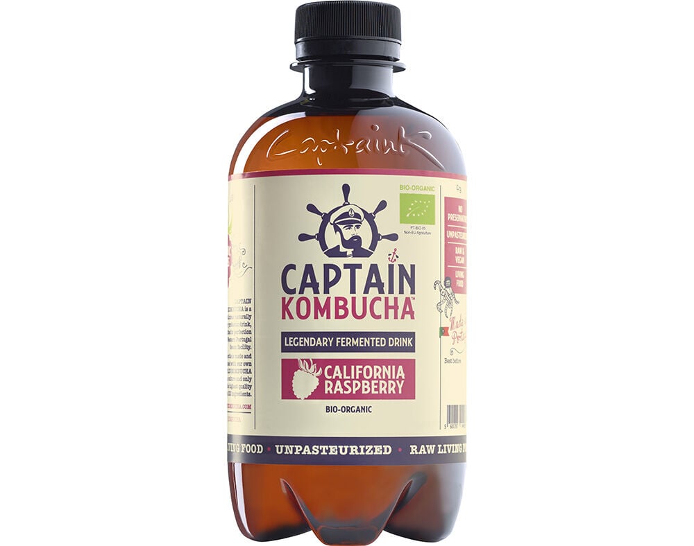 KOMBUCHA THE GUTSY CAPTAIN FRAMBOESA BIO 400ML