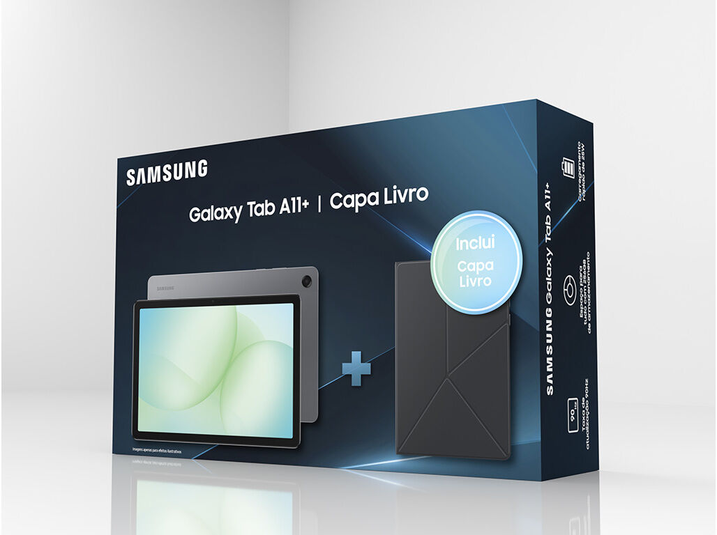 BUNDLE TABLET SAMSUNG GALAXY TAB A11 (11" 8GB/256GB CINZA + CAPA BOOK COVER) image number 1