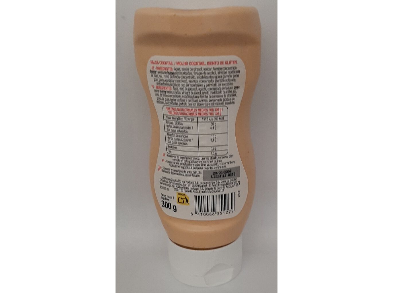 MOLHO COCKTAIL AUCHAN 300 G image number 1