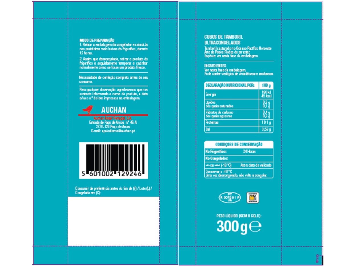 CUBOS TAMBORIL AUCHAN ULTRACONGELADOS 300G image number 1