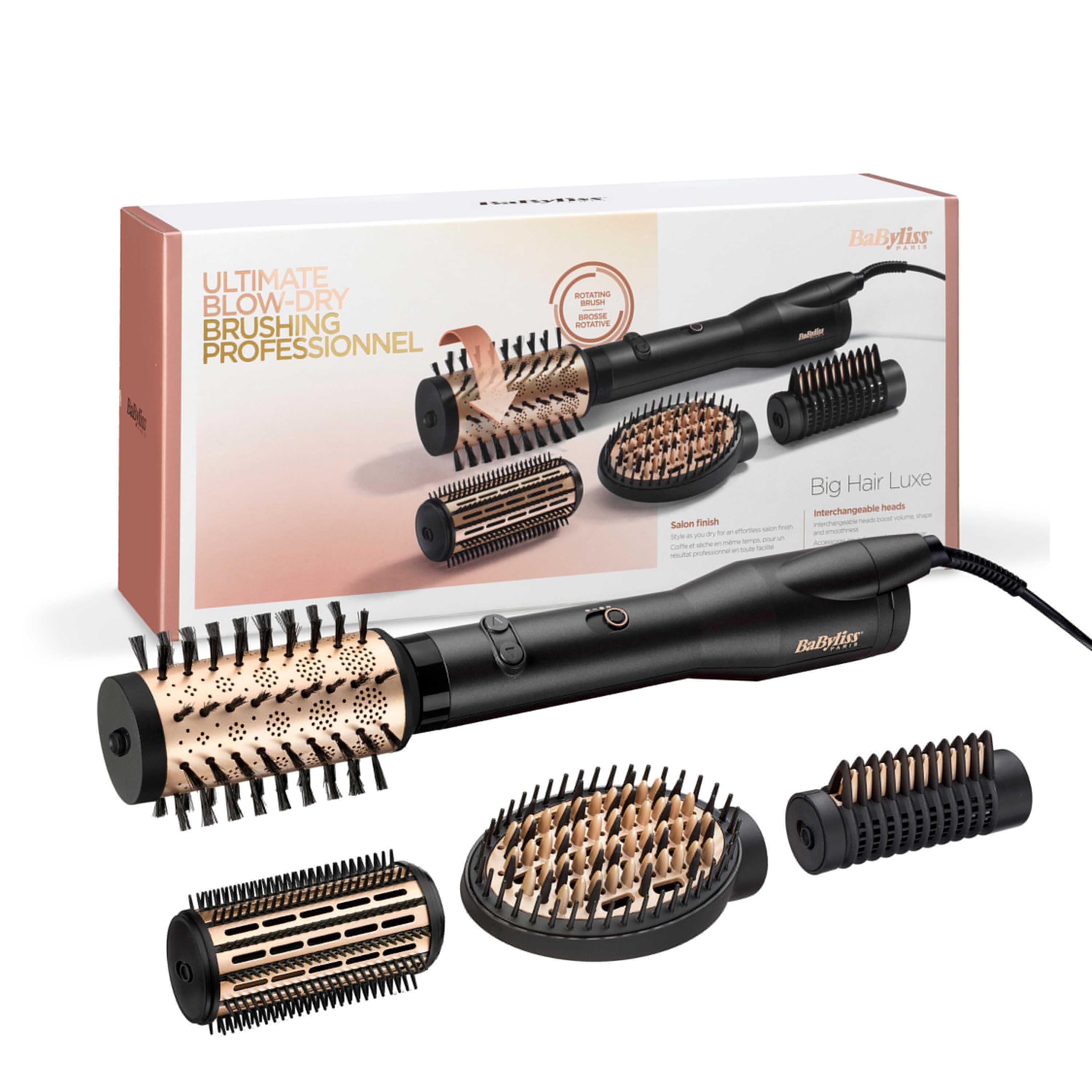 Escova Modeladora Rotativa Babyliss As970e Preto | Auchan