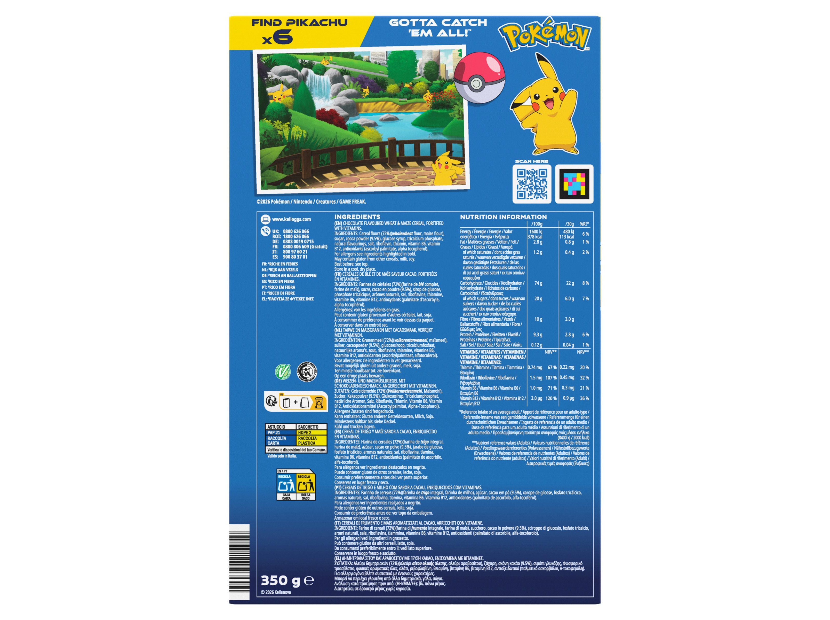 CEREAIS PEQUENO ALMO&Ccedil;O KELLOGG'S POKEMON CHOCOLATE 350G image number 4