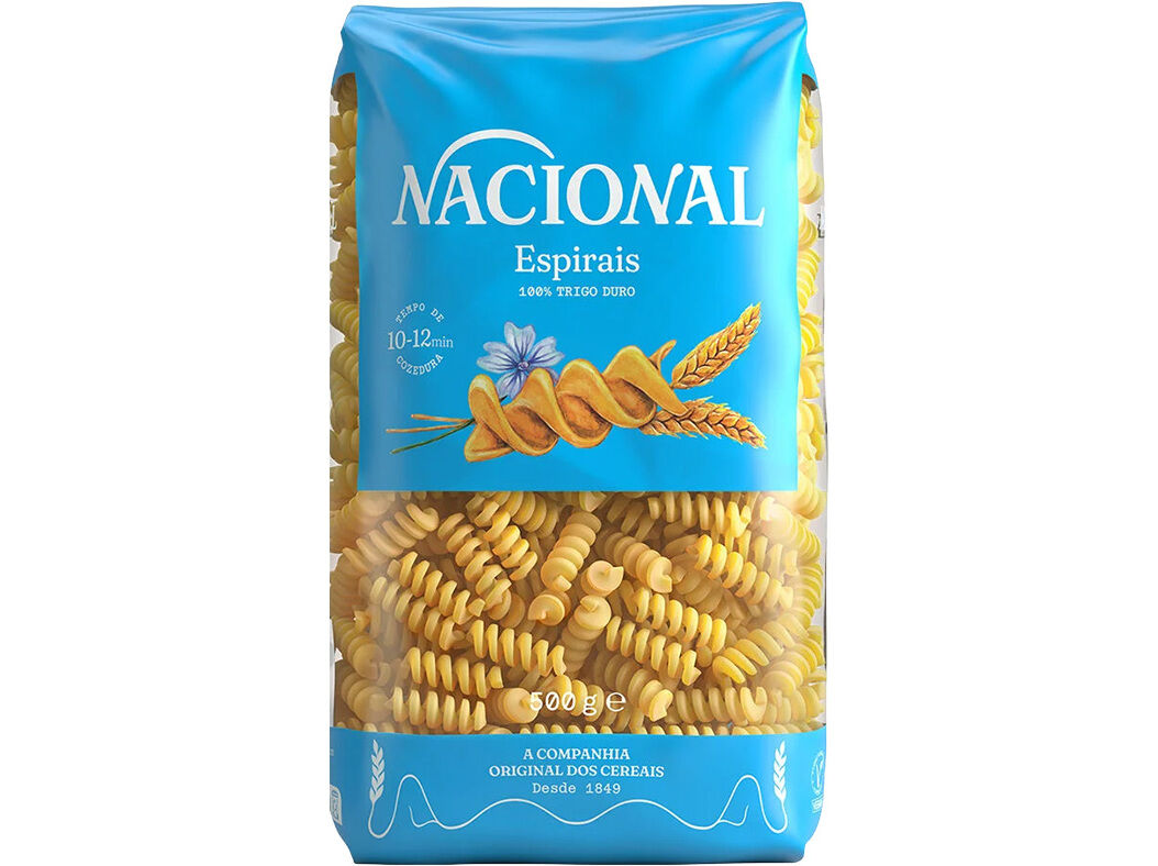 MASSA NACIONAL ESPIRAIS 500G