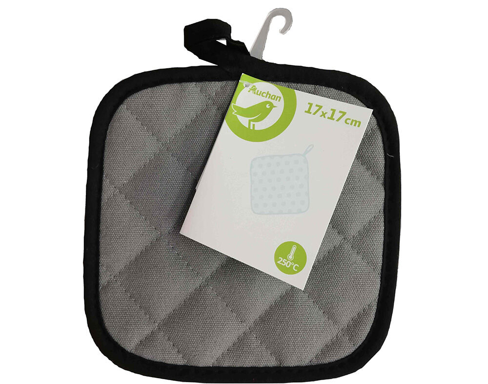 PEGA AUCHAN ESSENCIAL CINZENTO 100% ALGOD&Atilde;O 20X20CM