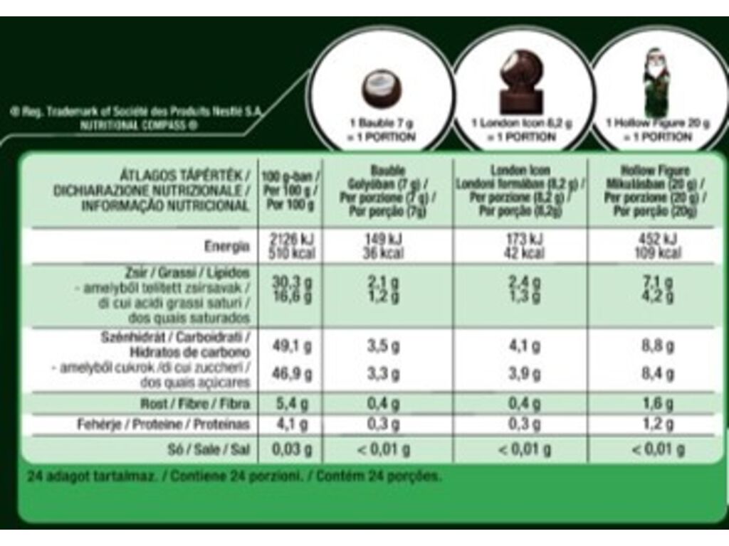 CALEND&Aacute;RIO ADVENTO NESTL&Eacute; AFTER EIGHT 199G image number 1
