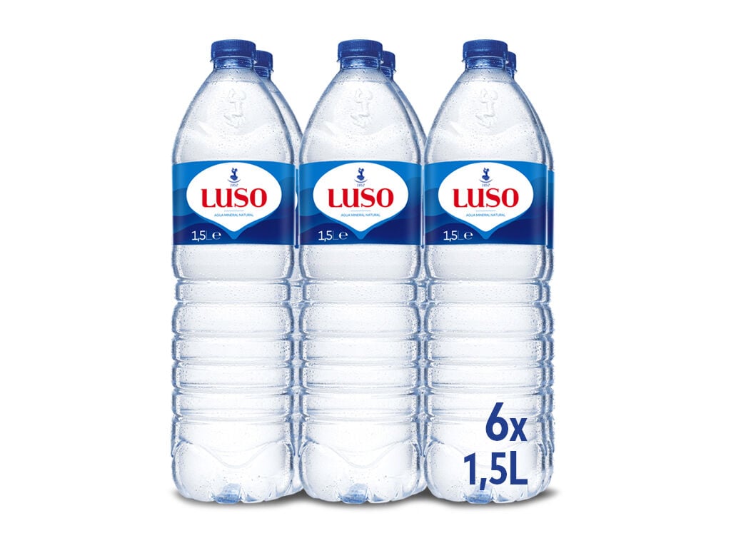 &Aacute;GUA MINERAL LUSO PET 6X1.5L