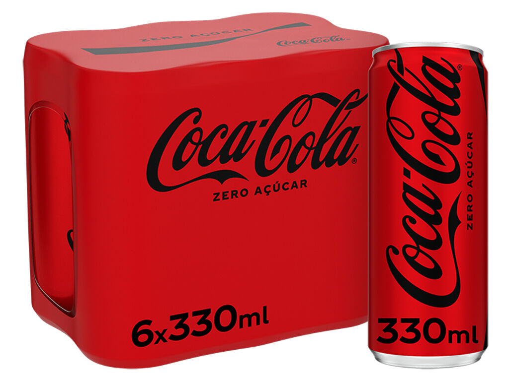 REFRIGERANTE COM G&Aacute;S COCA-COLA ZERO A&Ccedil;&Uacute;CAR LATA 6X0.33L (SDR)