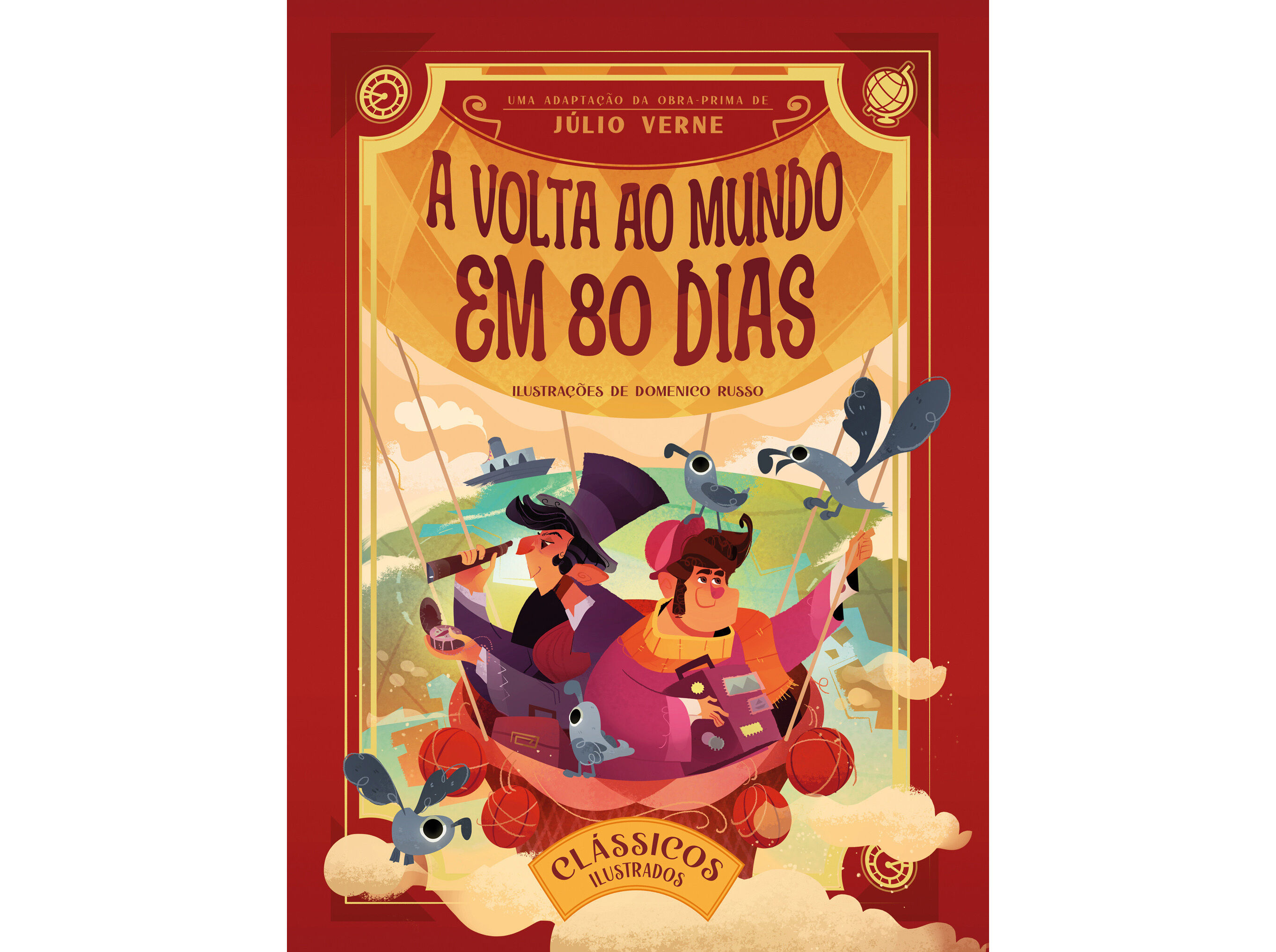 LIVRO CL&Aacute;SSICOS ILUSTRADOS: A VOLTA AO MUNDO EM 80 DIAS image number 0
