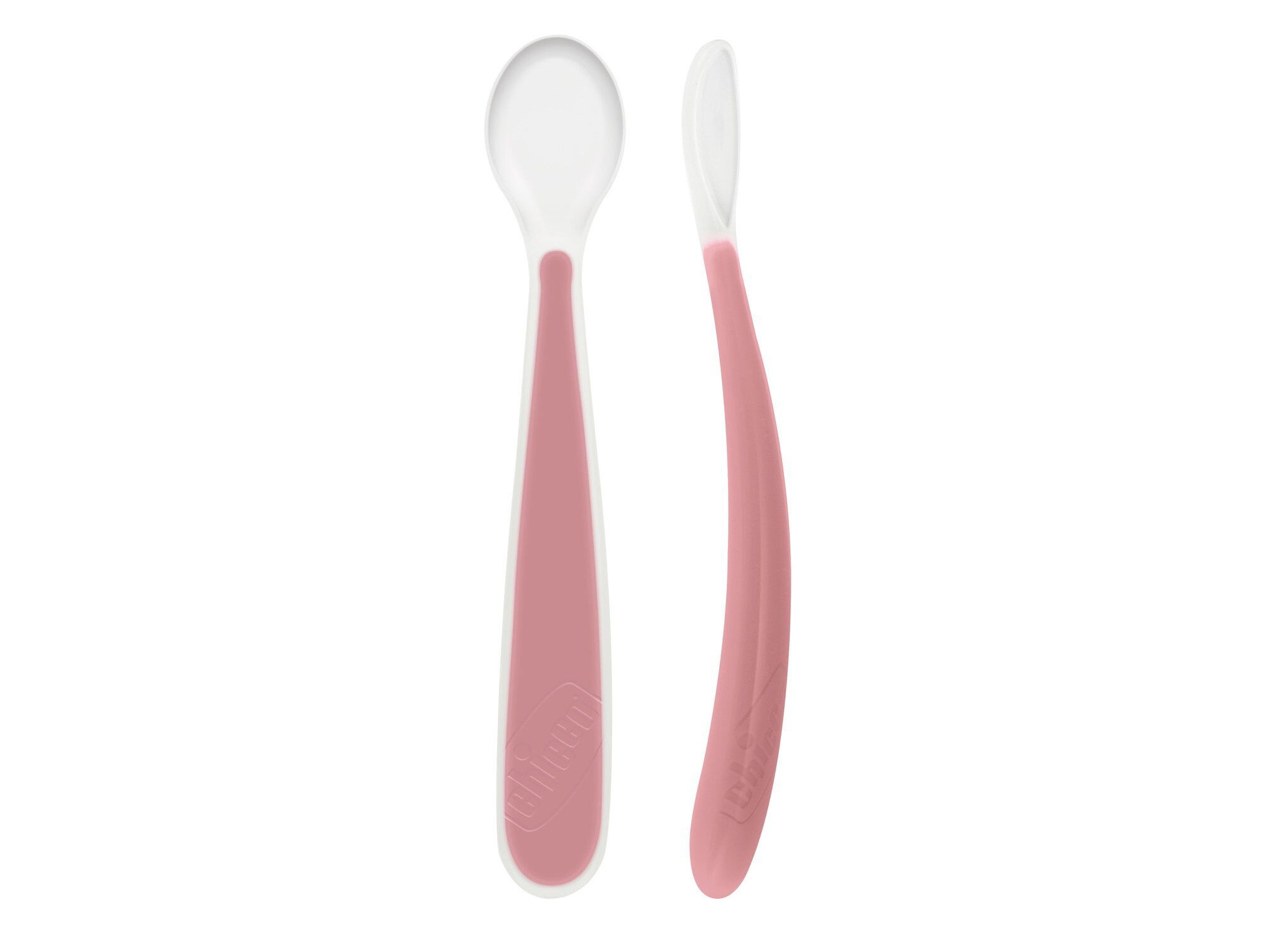 COLHER CHICCO SILICONE 6M+ ROSA 2UN image number 1