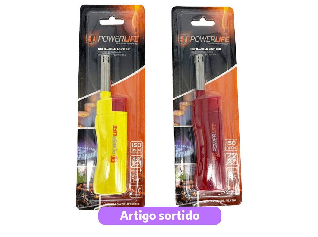 ISQUEIRO HOME SMALL POWERLIFE COLOR BLISTER CORES SORTIDAS