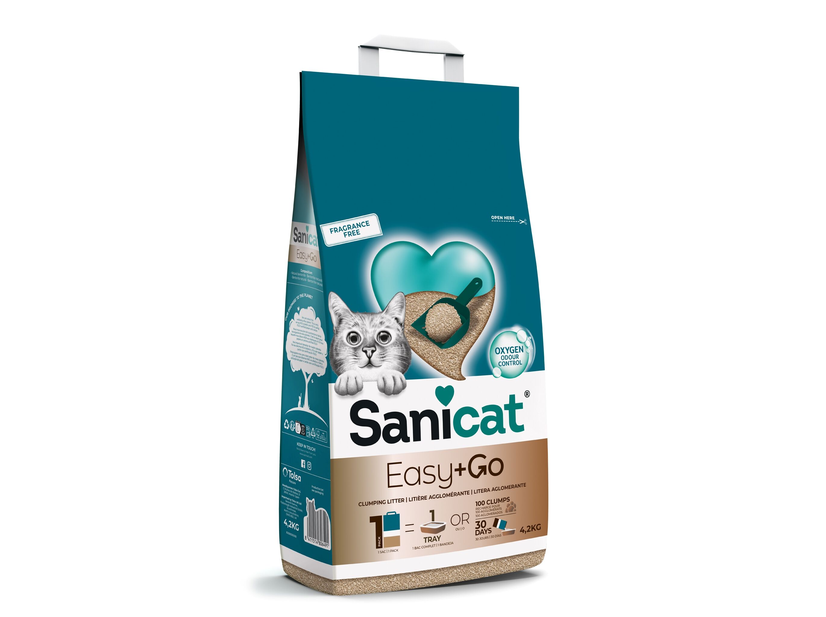 AREIA AGLOMERANTE SANICAT EASY & GO 4.2KG image number 1