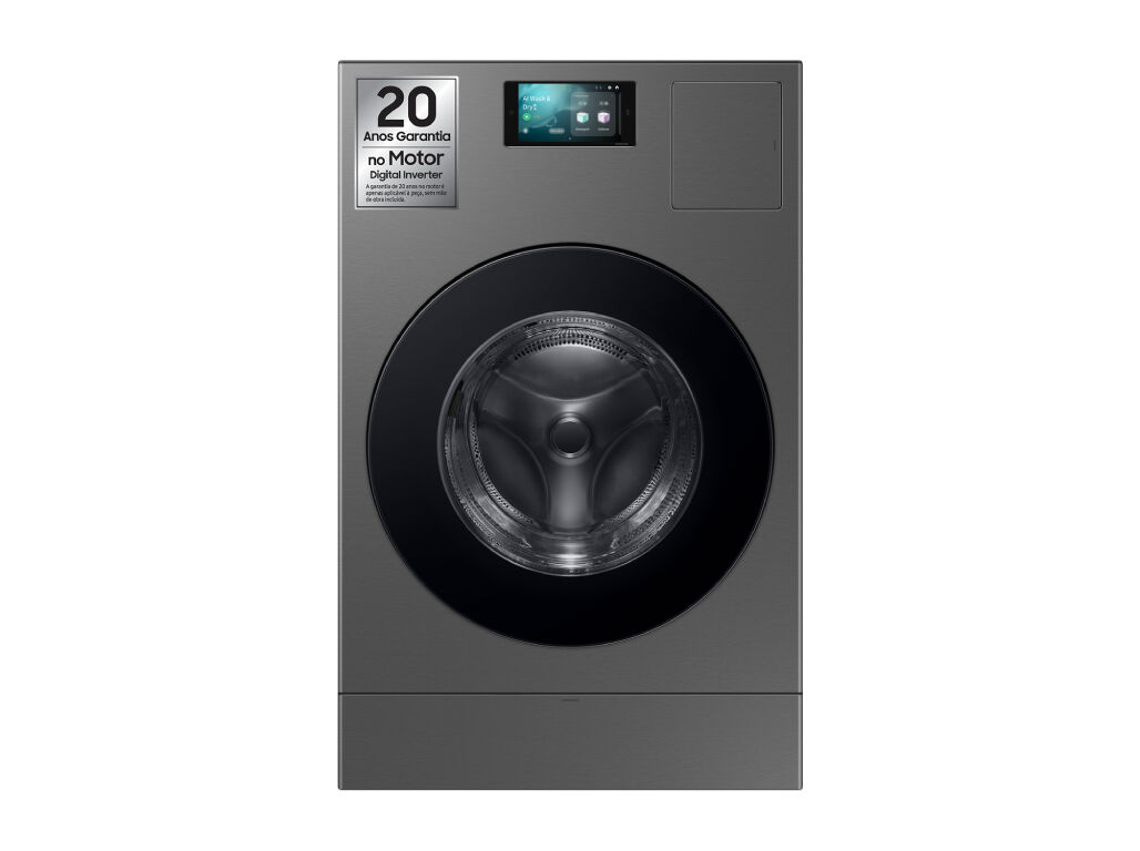 M&Aacute;QUINA DE LAVAR E SECAR ROUPA SAMSUNG WD18DB8995BZT2 A LAVA 18KG SECA 11KG