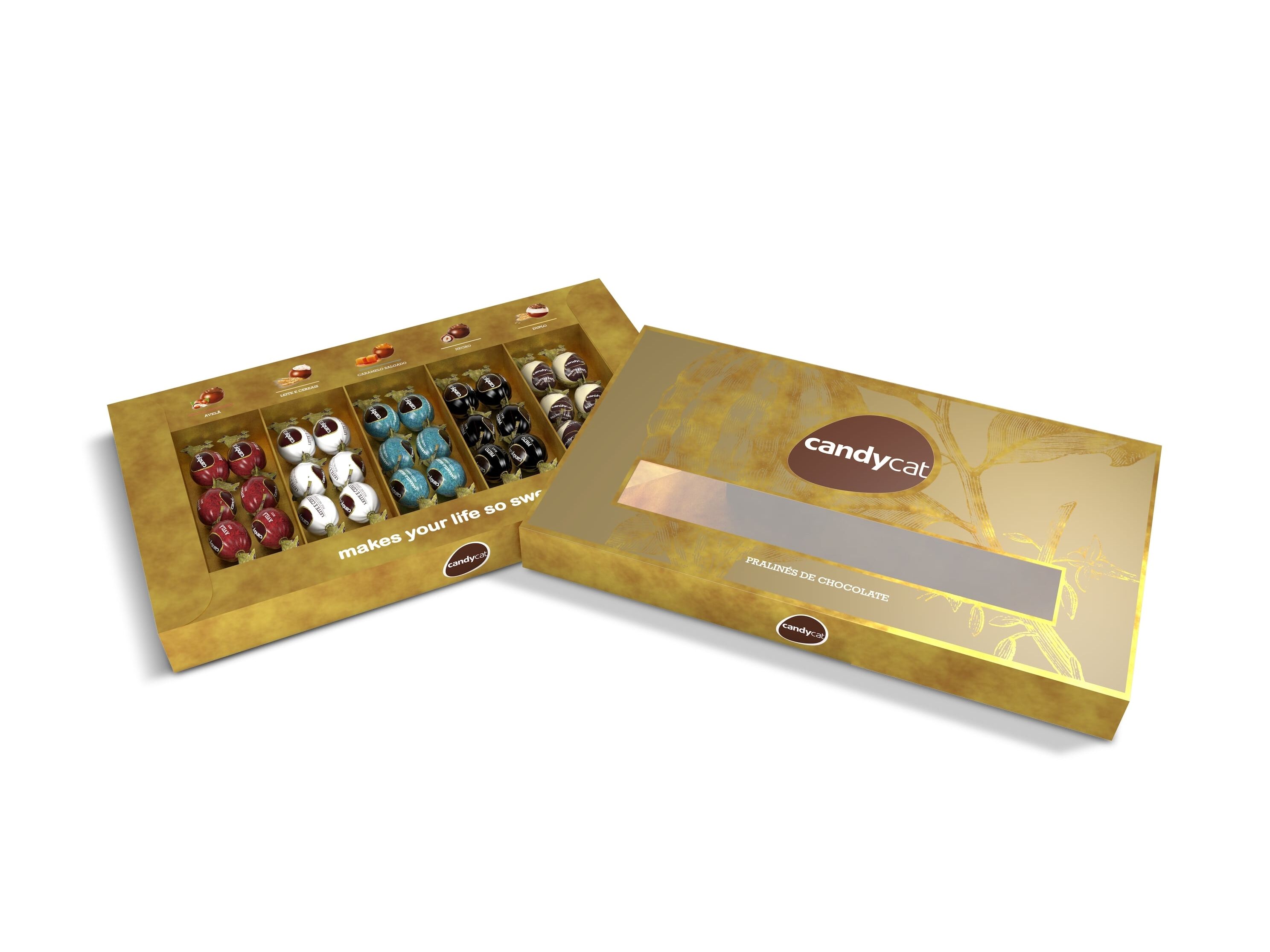 BOMBONS CANDYCAT CXA OURO 375G image number 0