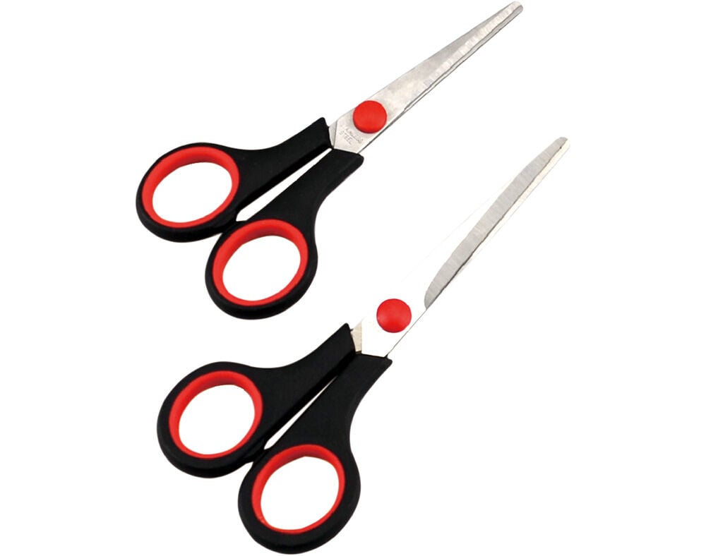 TESOURAS AUCHAN 14 E 16.5CM PACK 2 UNIDADES image number 0