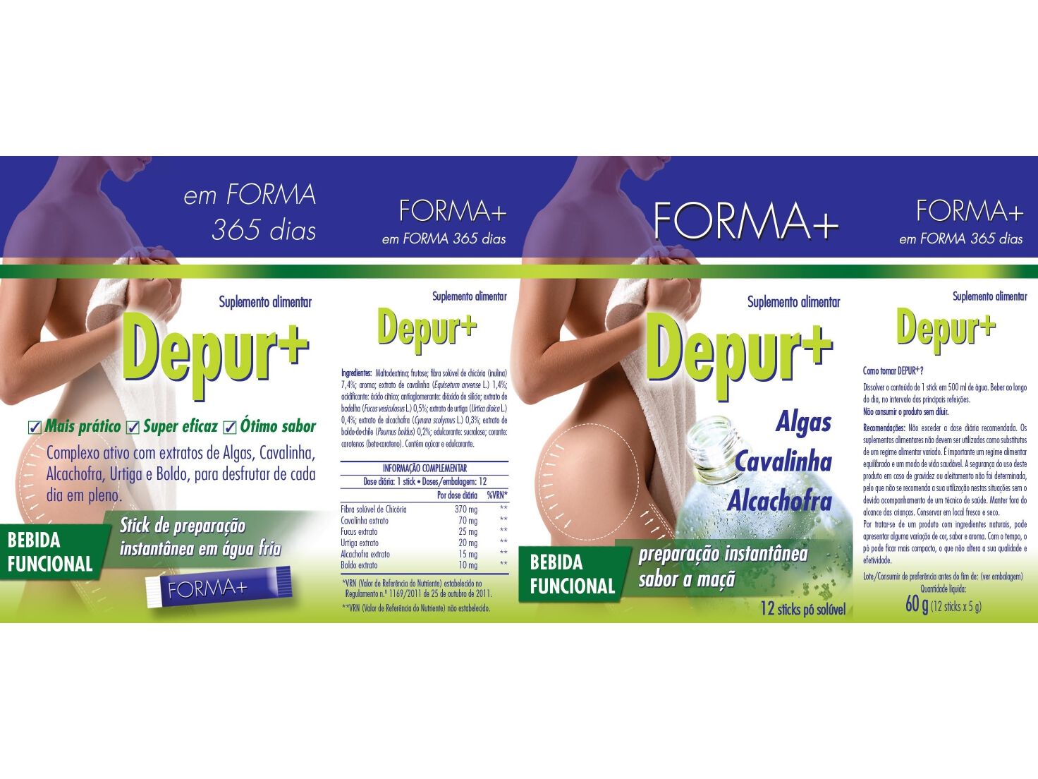 SUPLEMENTO FORMA+ DEPURA+ SOL&Uacute;VEL STICK 12X5G image number 1