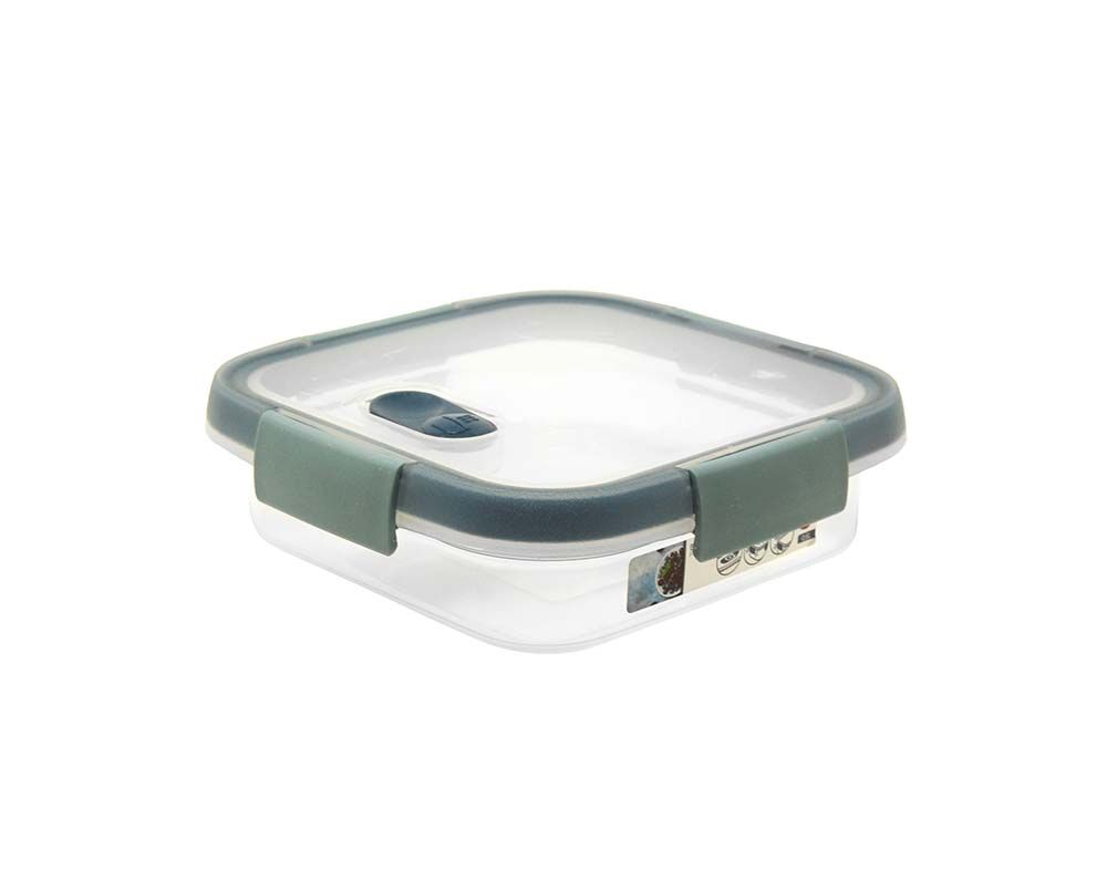 CAIXA QUADRADA HERM&Eacute;TICA ACTUEL EM PL&Aacute;STICO 0.6L