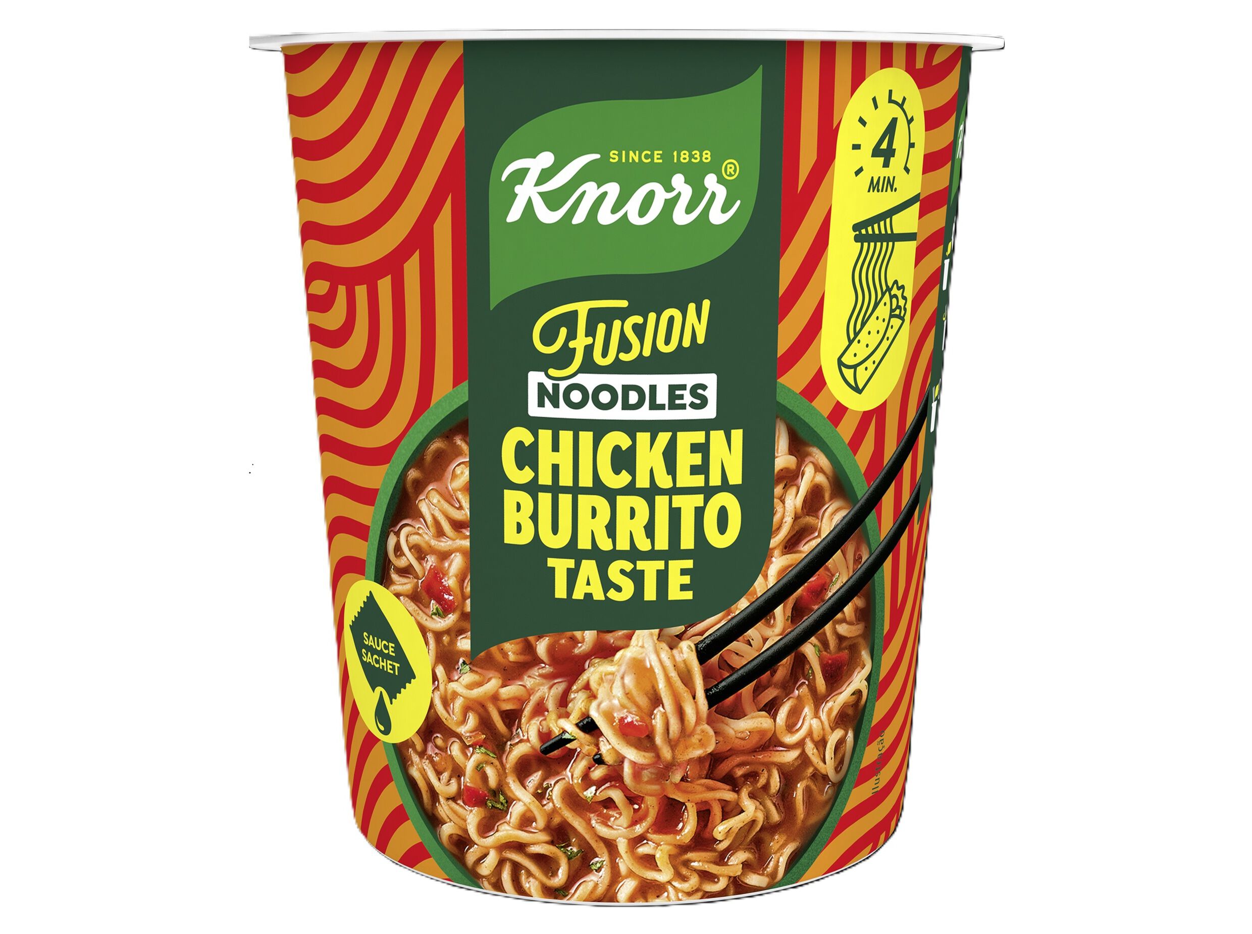 POT NOODLES KNORR FUSION BURRITO 89G image number 0