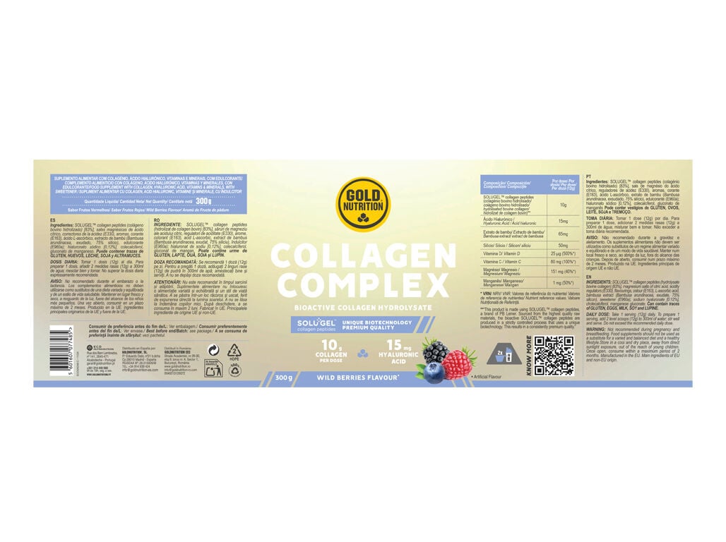 COLAG&Eacute;NIO GOLDNUTRITION F.SILVESTRES 300G image number 1