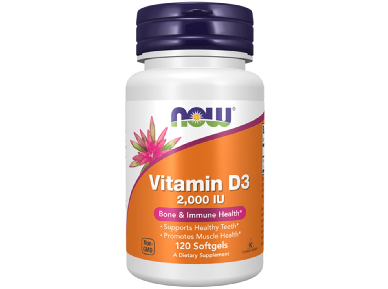 SUPLEMENTO NOW FOODS VITAMINA D3 2000 IU 120 COM image number 0