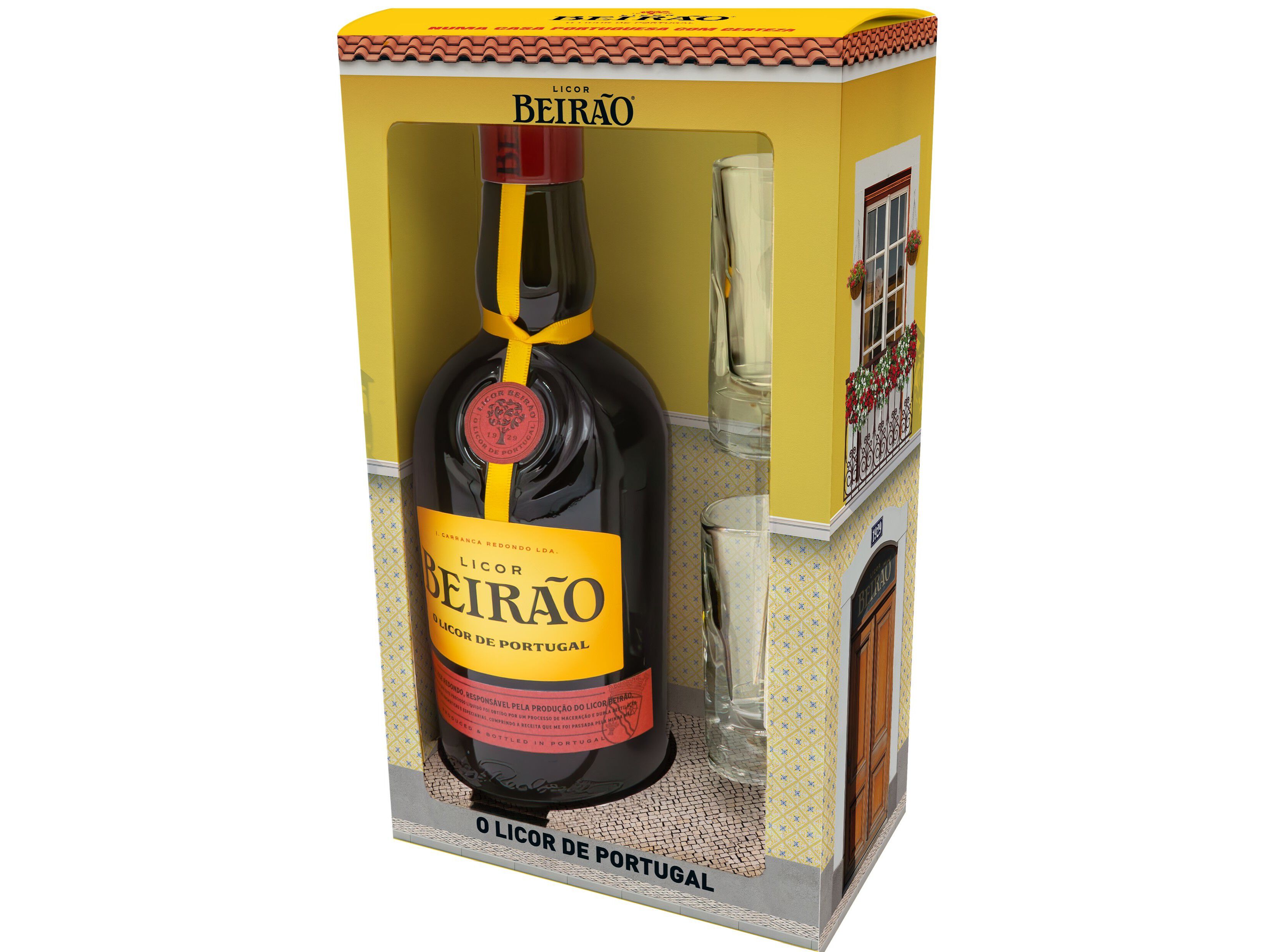 LICOR BEIR&Atilde;O 0.70L COM 2 COPOS SHOT image number 1