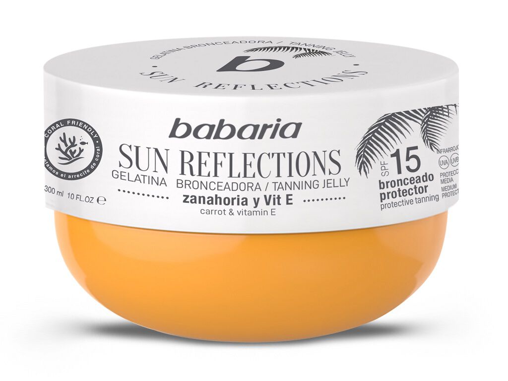 GELATINA BABARIA BRONZEADORA CENOURA FPS15 300ML