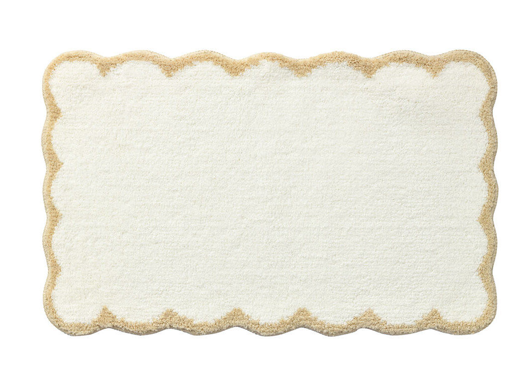 TAPETE CASA BANHO ACTUEL MICROFIBRA BEGE 50X80CM HSH26