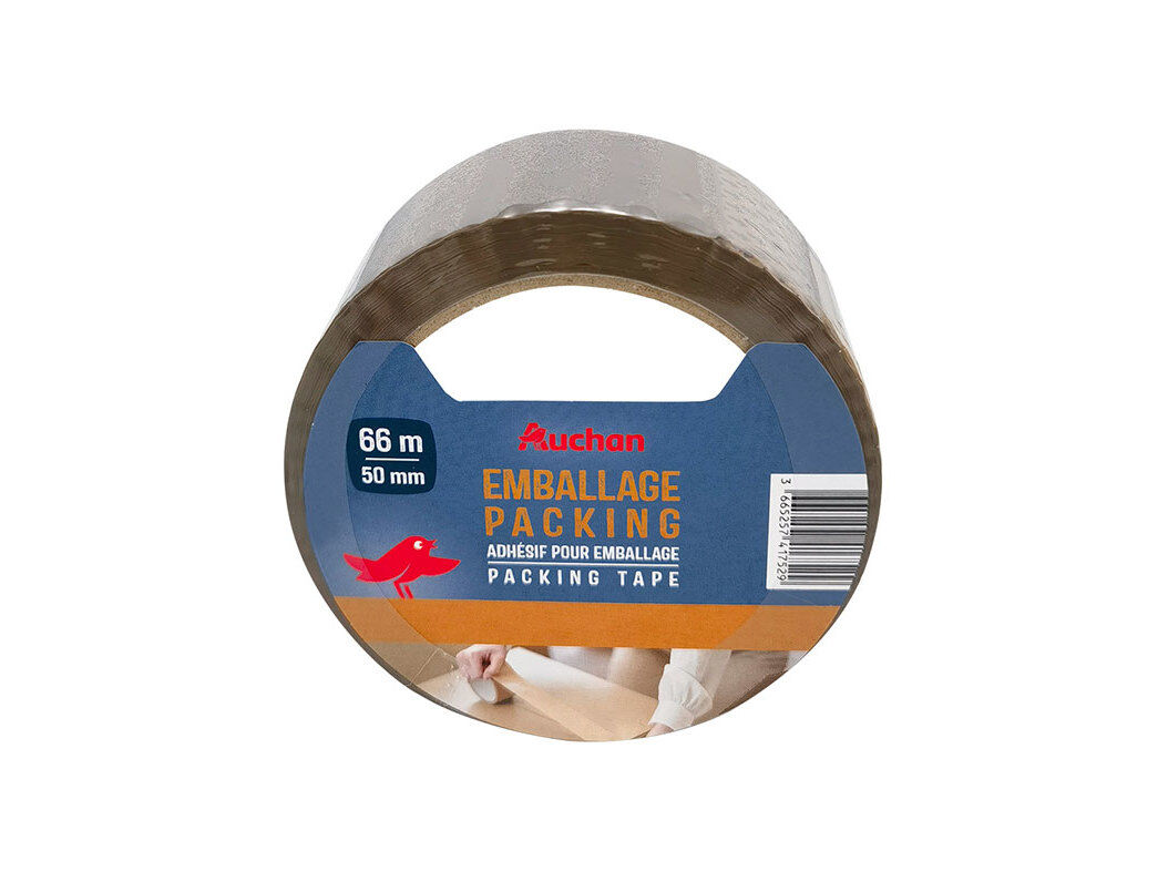 FITA EMBALAMENTO AUCHAN CASTANHA 66MX50MM