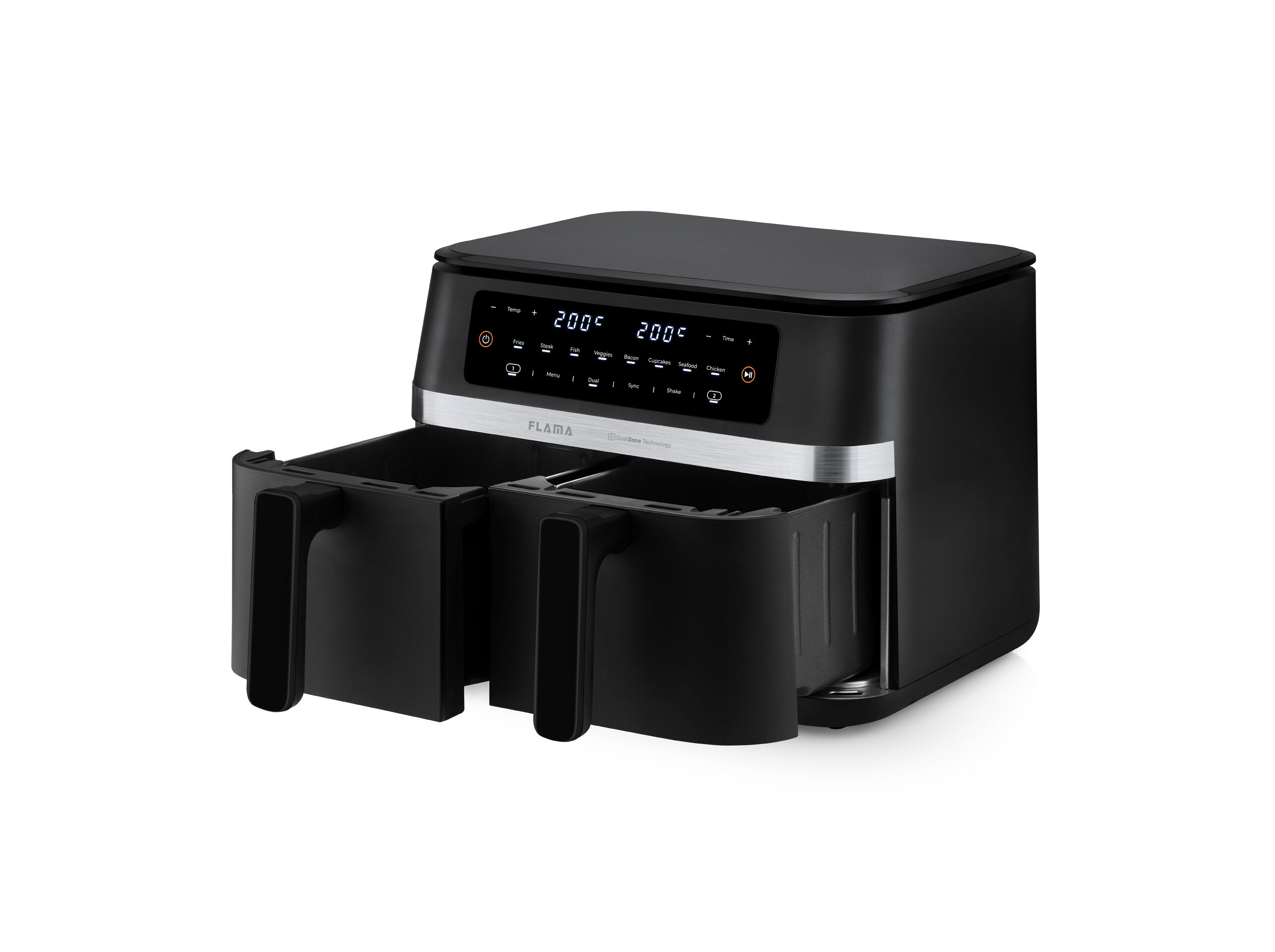 FRITADEIRA AIR FRYER FLAMA 671FL DOUBLE XL 11 L COM 2 GAVETAS image number 5