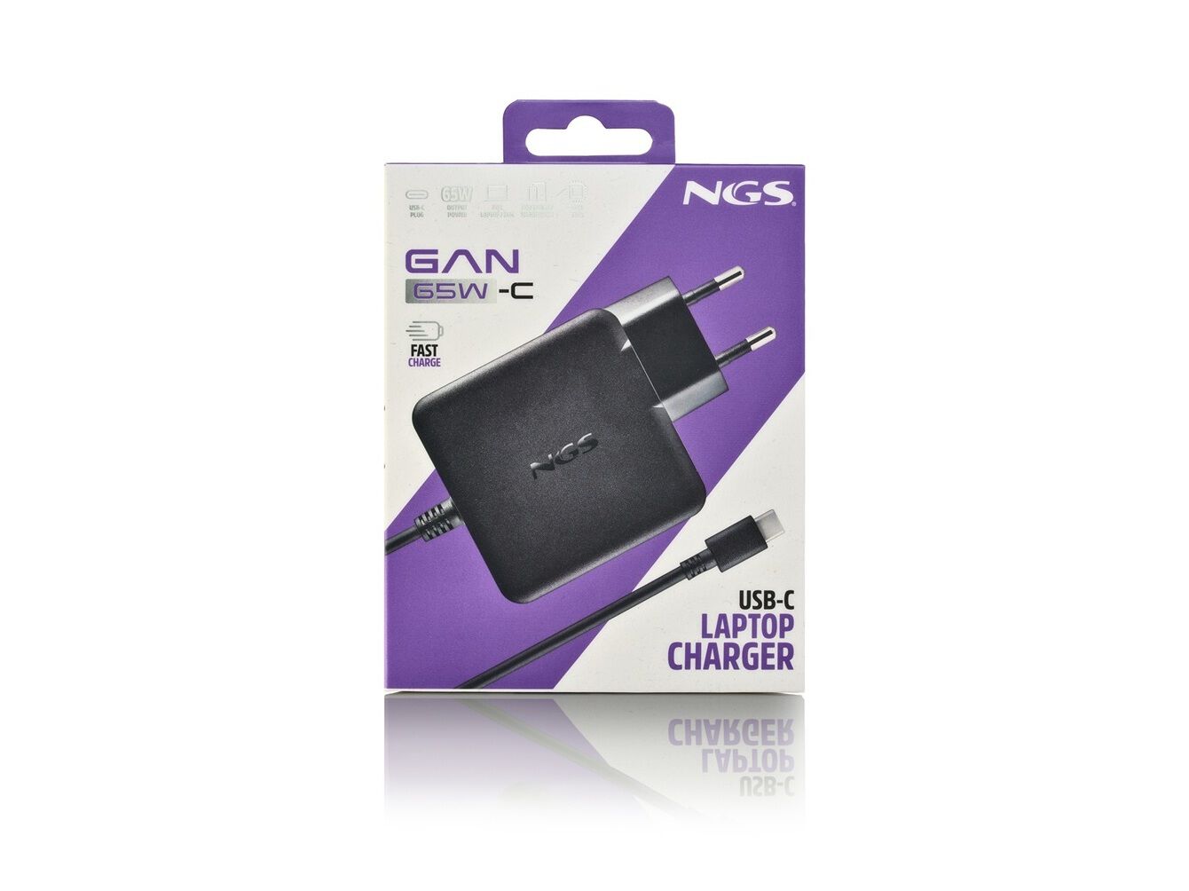 CARREGADOR NGS GAN 65W USB-C image number 3