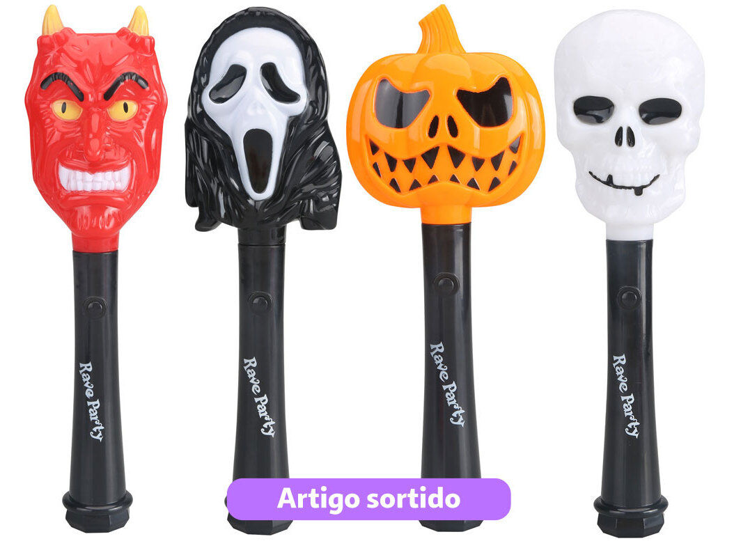 STICK HALLOWEEN ONE TWO FUN COM LUZ/SOM 7.4X4X27CM MODELOS SORTIDOS image number 0