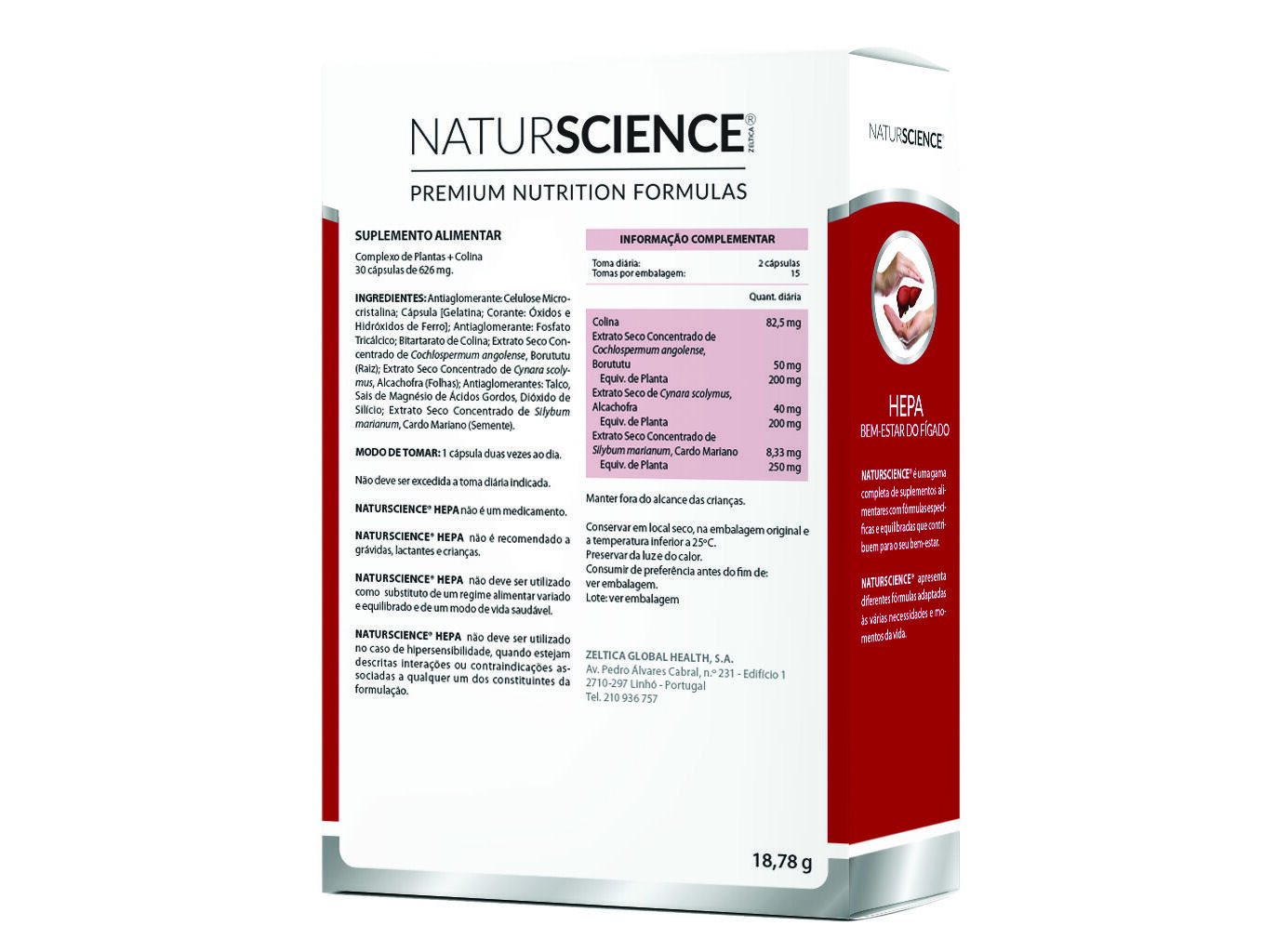 SUPLEMENTO NATURSCIENCE HEPA 30 C&Aacute;PS image number 1