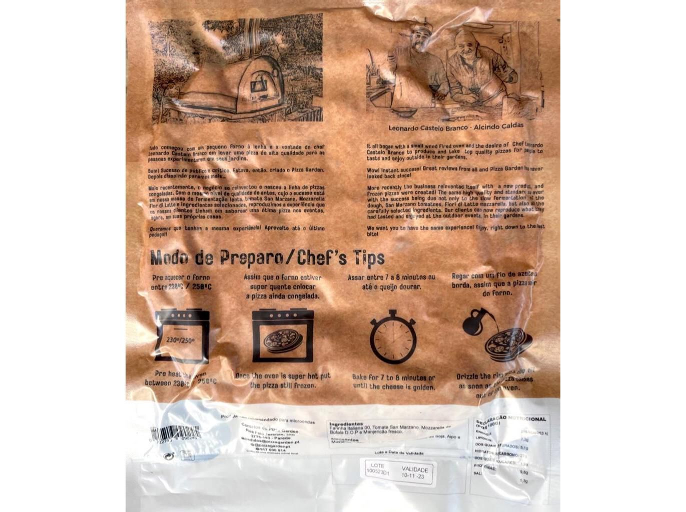 PIZZA GARDEN MOZZARELLA DE B&Uacute;FALA 345G image number 1