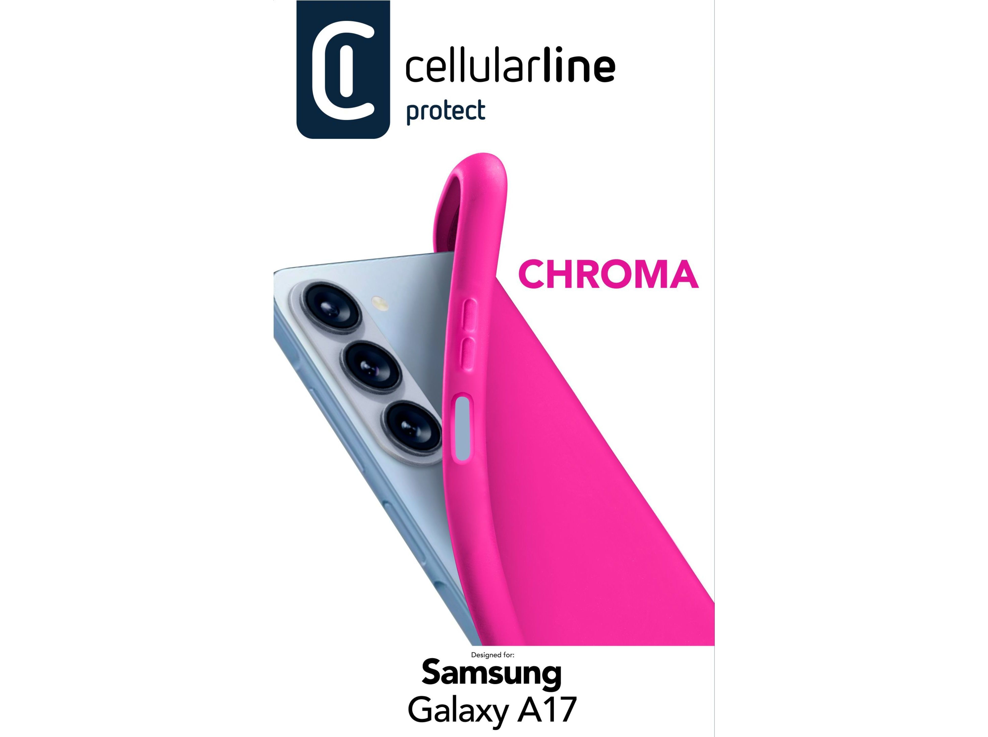 CAPA CHROMA CELLULARLINE SAMSUNG A17 ROSA image number 1