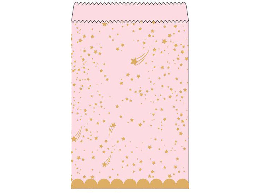 SACO PARA GULOSEIMAS ACTUEL LITTLE STAR ROSA 6 UNIDADES