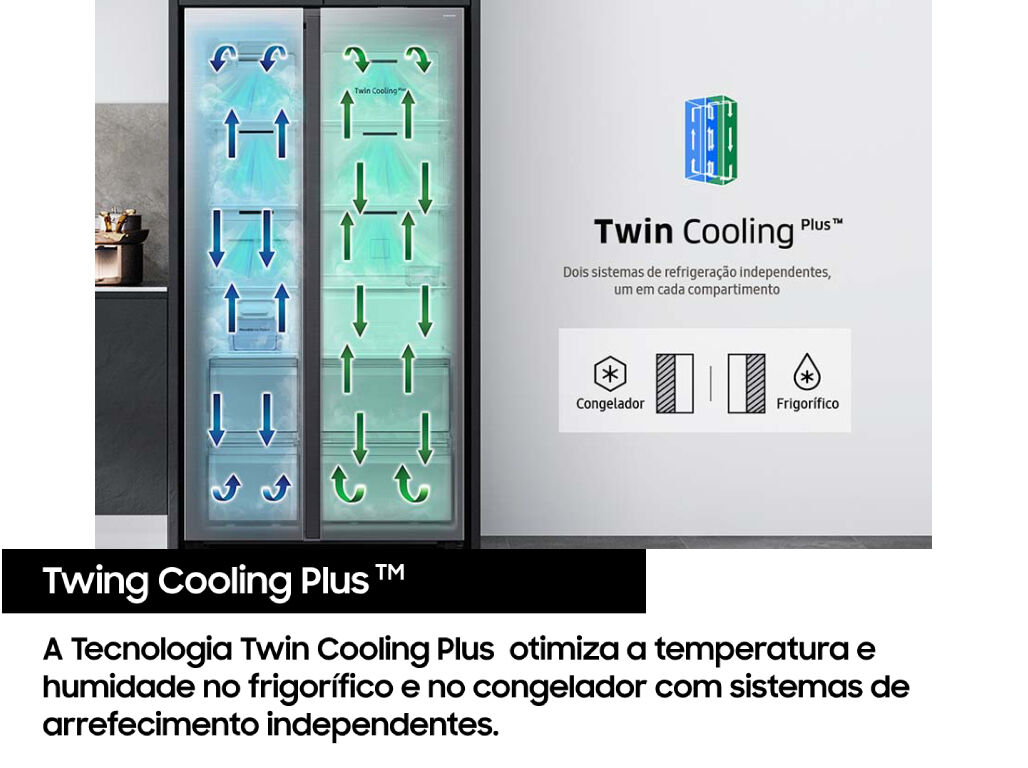 FRIGOR&Iacute;FICO AMERICANO SAMSUNG BESPOKE RS90F66BETEF E 614L image number 4