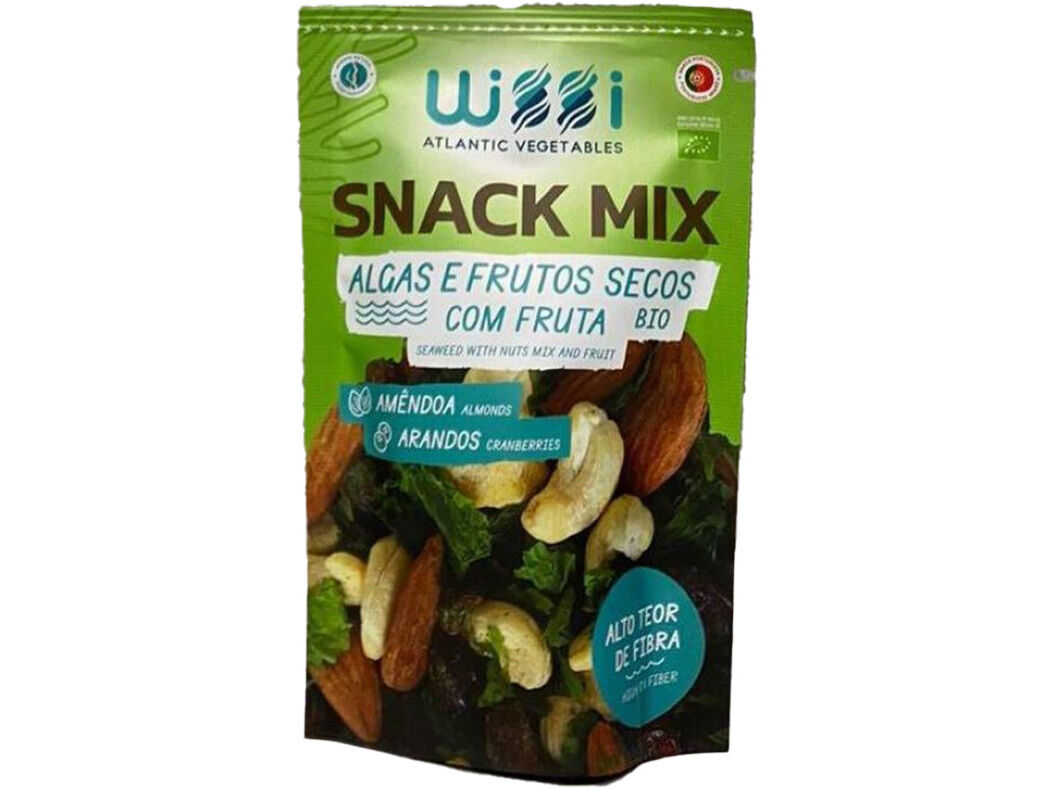 SNACK ALGAS BIO WISSI MIX AM&Ecirc;NDOA ARANDOS 60G image number 0