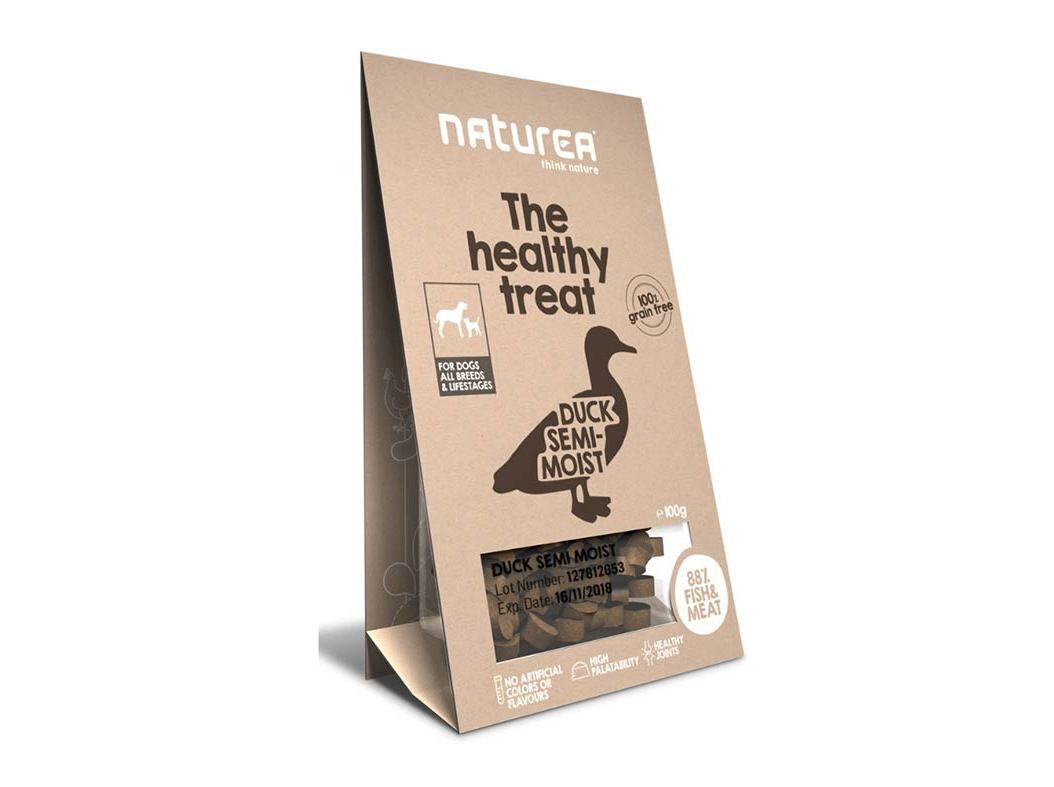 TREATS C&Atilde;O NATUREA PATO SEMI-MOIST 100G image number 0