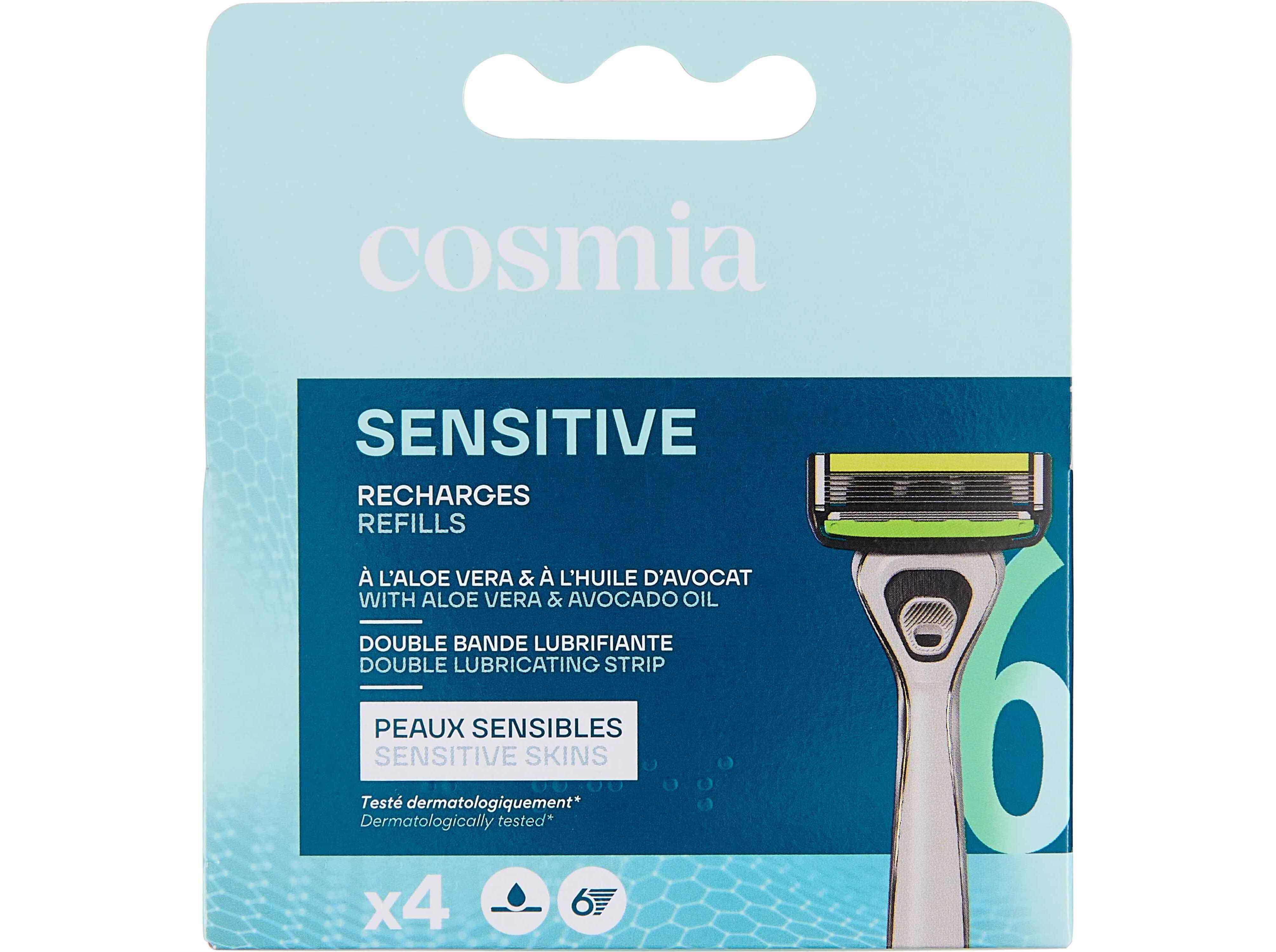 RECARGAS MAQ BARBEAR COSMIA SENSITIVE 6L&Acirc;M 4UN