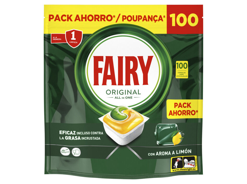 DETERGENTE MAQUINA LOI&Atilde;A FAIRY TUDO EM UM LIMAO 100P image number 0