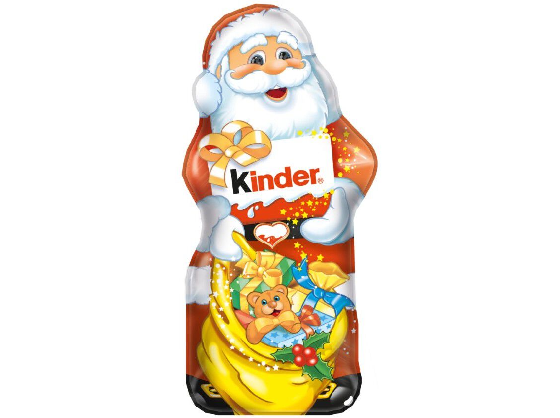 FIGURA PAI NATAL KINDER CHOCOLATE 55G image number 1