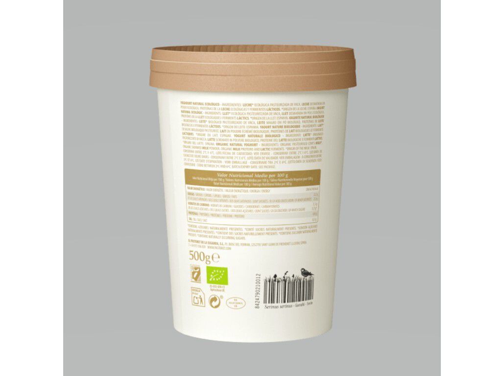 IOGURTE NATURAL PASTORET BIO 500G image number 1