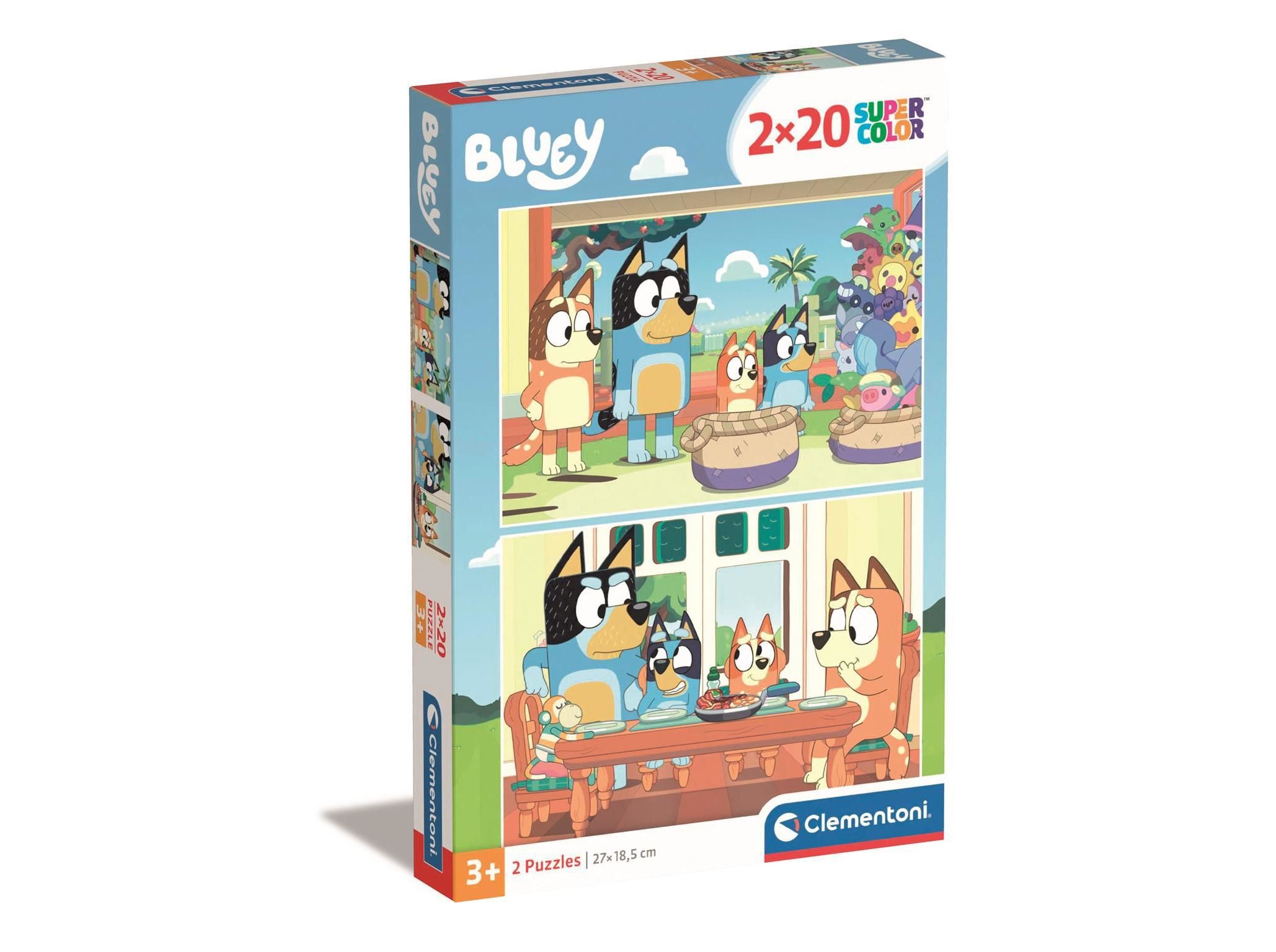 PUZZLE BLUEY CLEMENTONI 2X20 PE&Ccedil;AS image number 0
