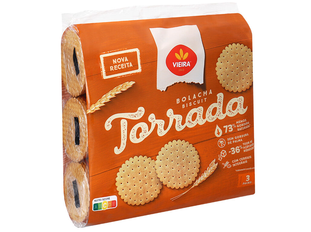 BOLACHA VIEIRA DE CASTRO TORRADA 600G image number 1