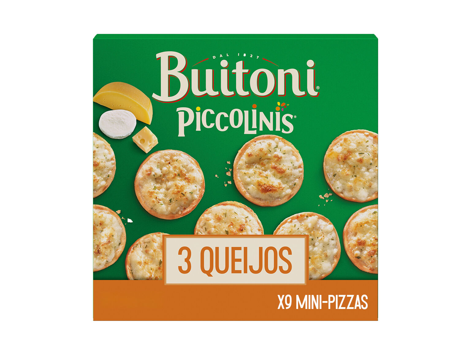 MINI PIZZAS BUITONI PICCOLINIS 3 QUEIJOS 270G