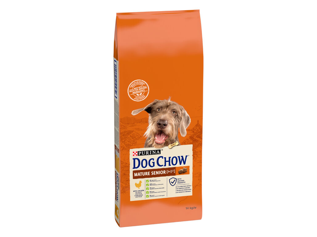 RA&Ccedil;&Atilde;O PARA C&Atilde;O DOG CHOW MATURE S&Eacute;NIOR FRANGO 14KG image number 1