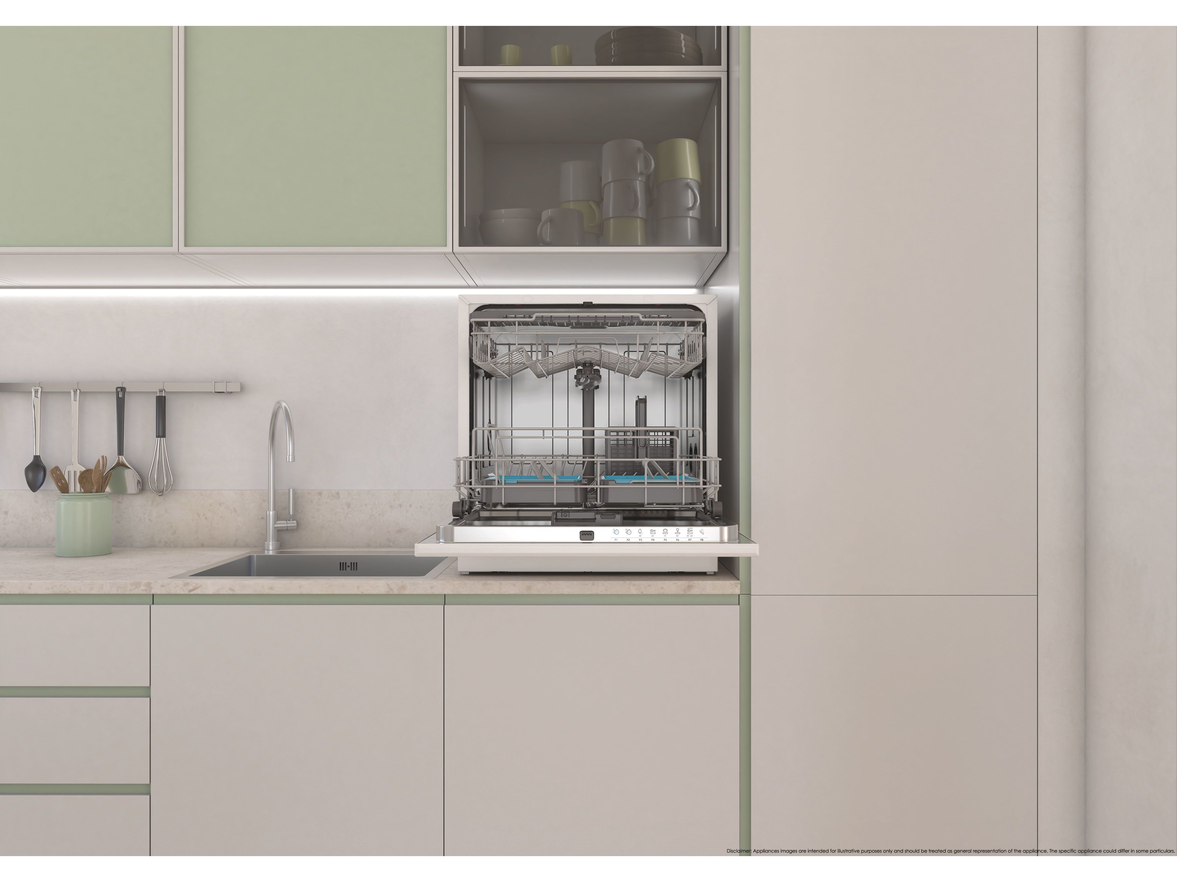 MAQUINA LAVAR LOI&Ccedil;A COMPACTA CANDY CP 8F9FFW BRANCO F 8CONJUNTOS WI-FI image number 9